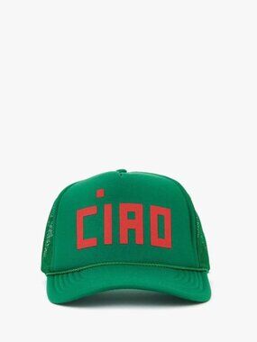 Clare V Green Ciao Trucker Hat